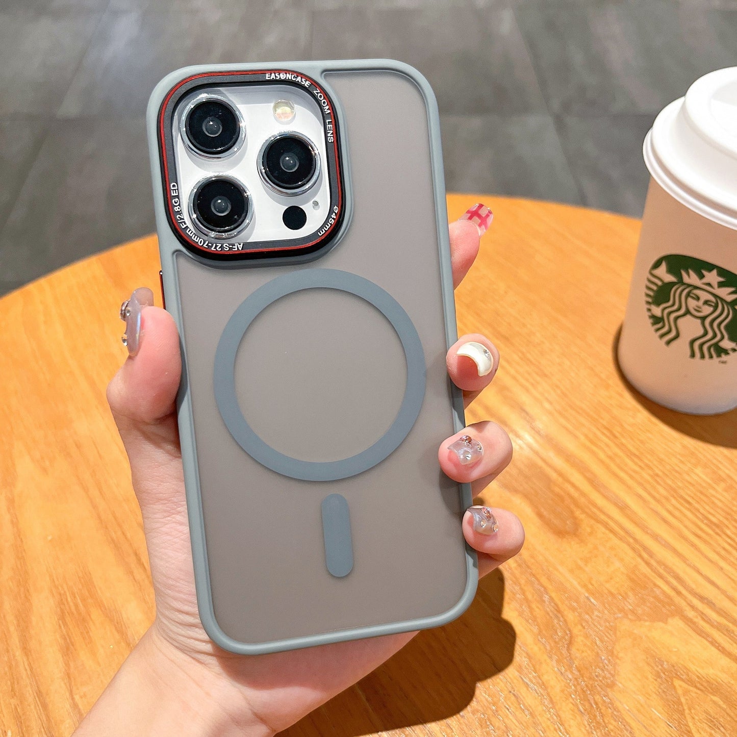 Metal Lens Magnetic Frosted Magsafe Case for iPhone - Luxemir Store