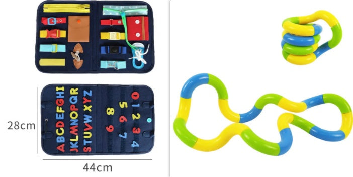 Montessori Felt Busy Board for Toddlers Early Learning Toy - Luxemir Store