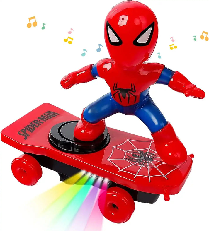 Electrifying Spider Hero Stunt Skateboard Toy for Thrilling Action Adventures - Luxemir Store