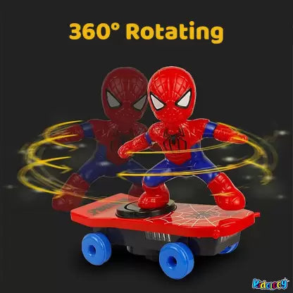 Electrifying Spider Hero Stunt Skateboard Toy for Thrilling Action Adventures - Luxemir Store