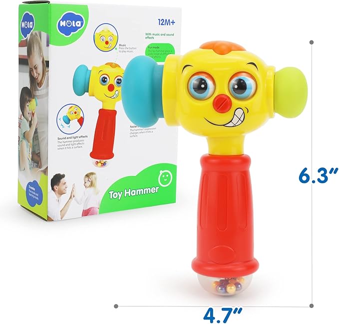 Toy Hammer for Kids - Durable and Fun Play Tool - Luxemir Store