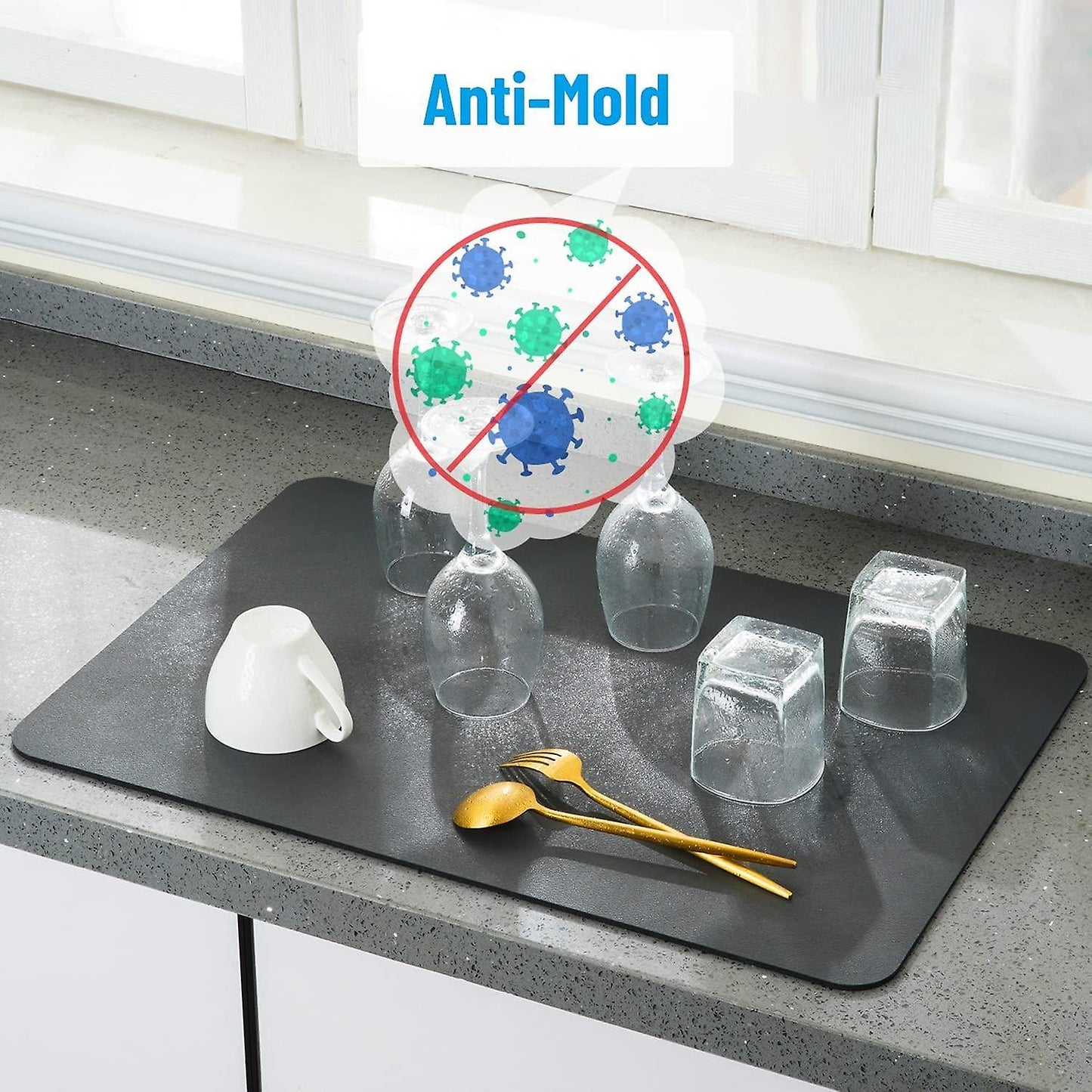 Absorbent Draining Mat for Maximum Moisture Control and Safety - Luxemir Store