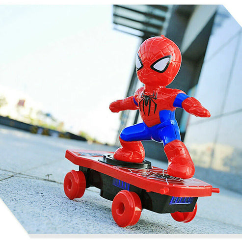 Electrifying Spider Hero Stunt Skateboard Toy for Thrilling Action Adventures - Luxemir Store