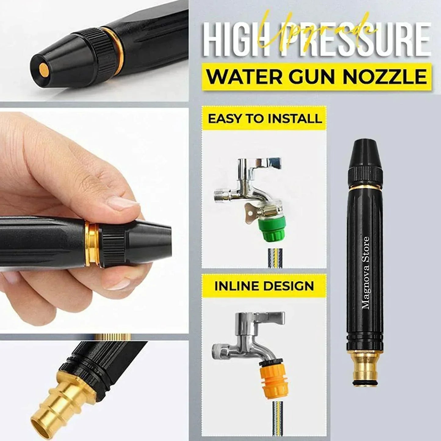 High-Pressure Water Hose Nozzle - Luxemir Store