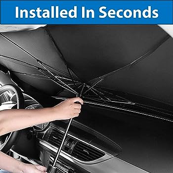 Foldable Car Sun Shade Umbrella - Portable UV Protection for Your Vehicle - Luxemir Store