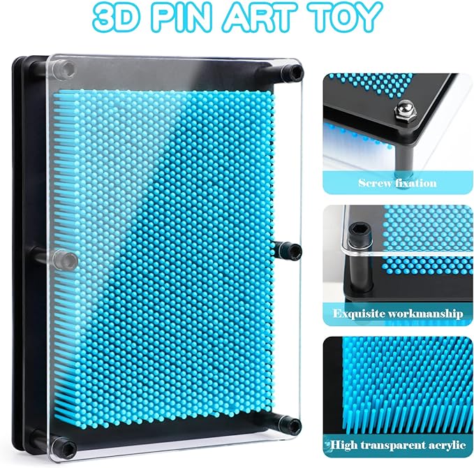 3D Pin Art Toy Creative Sculpture Board for Kids & Adults - Luxemir Store