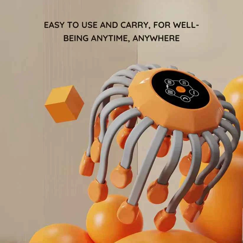 Head Massager Migraine Relief – Wireless Smart Octopus Device - Luxemir Store