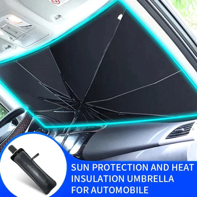 Foldable Car Sun Shade Umbrella - Portable UV Protection for Your Vehicle - Luxemir Store