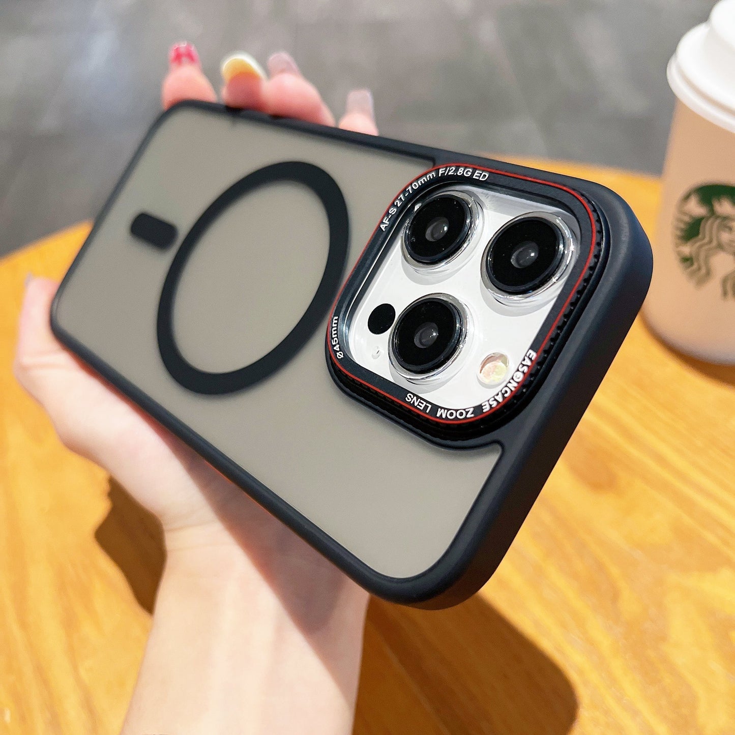 Metal Lens Magnetic Frosted Magsafe Case for iPhone - Luxemir Store