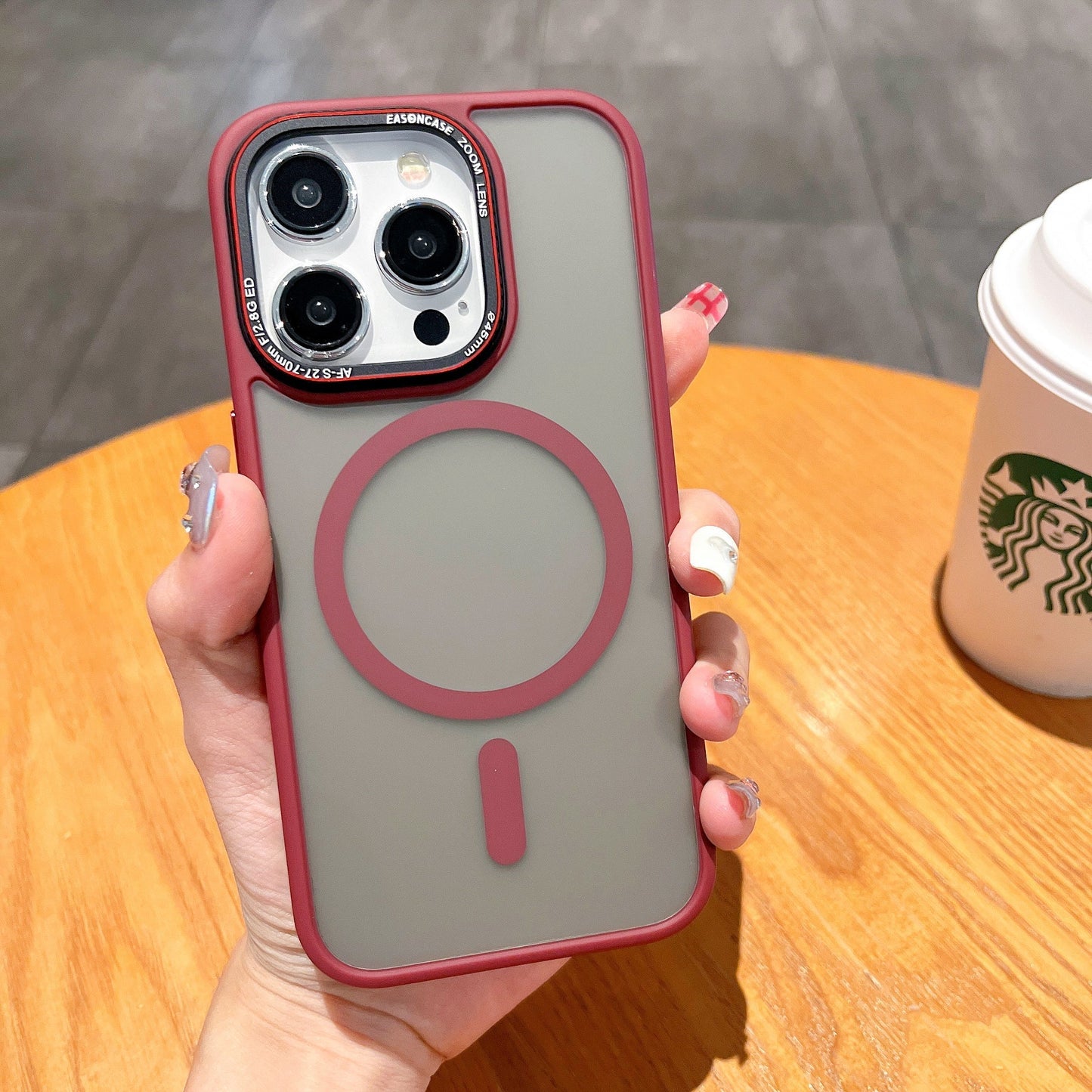 Metal Lens Magnetic Frosted Magsafe Case for iPhone - Luxemir Store