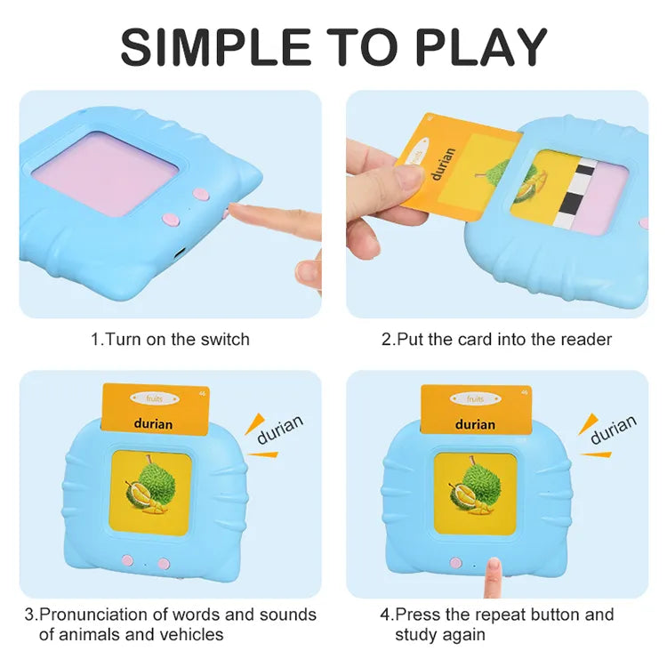Talking Flash Cards Educational Toy for Kids - Luxemir Store