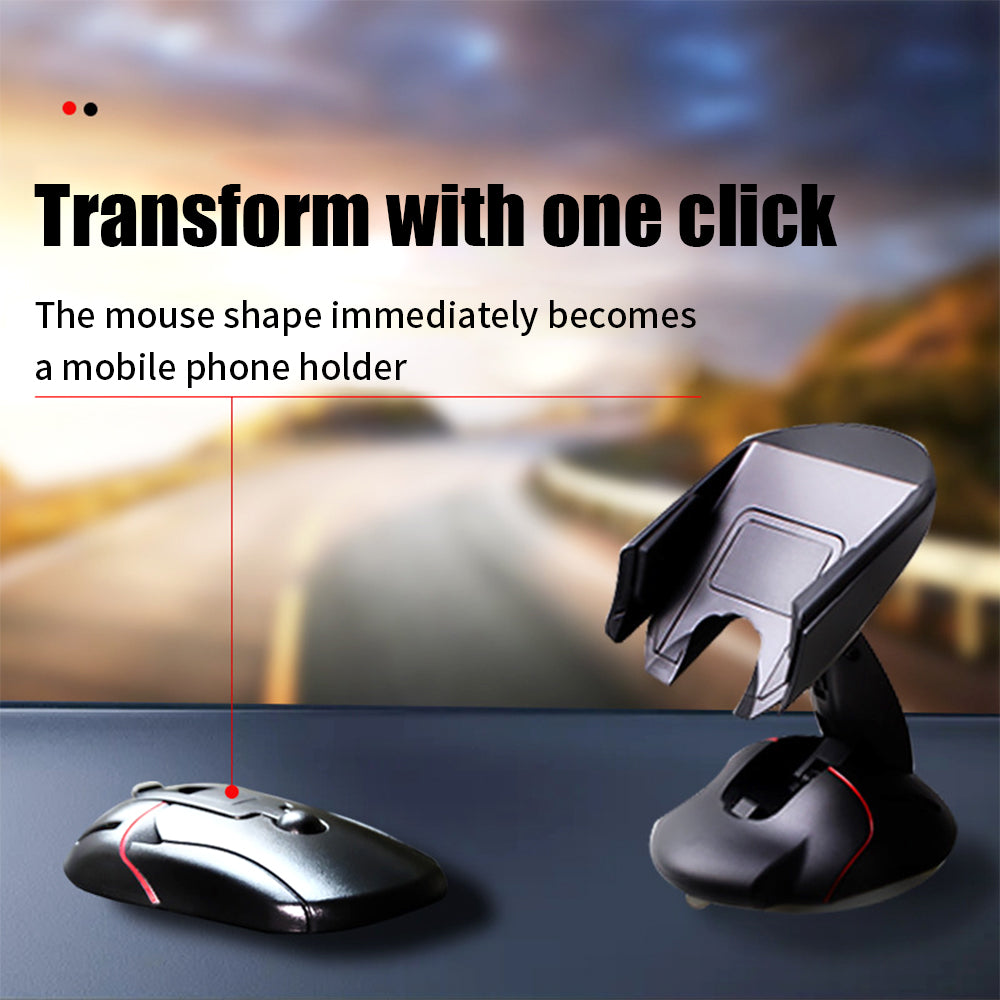 Rotating Car Phone Holder in Mouse Shape for Easy Navigation - Luxemir Store