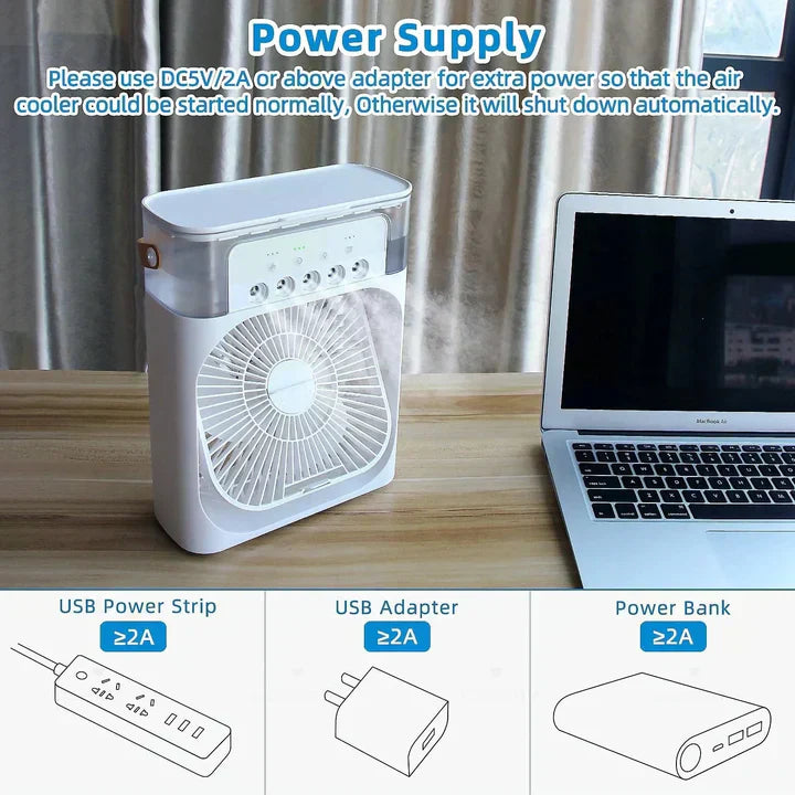 Mini Portable USB Fan Compact Air Cooling Solution for Anywhere Comfort - Luxemir Store