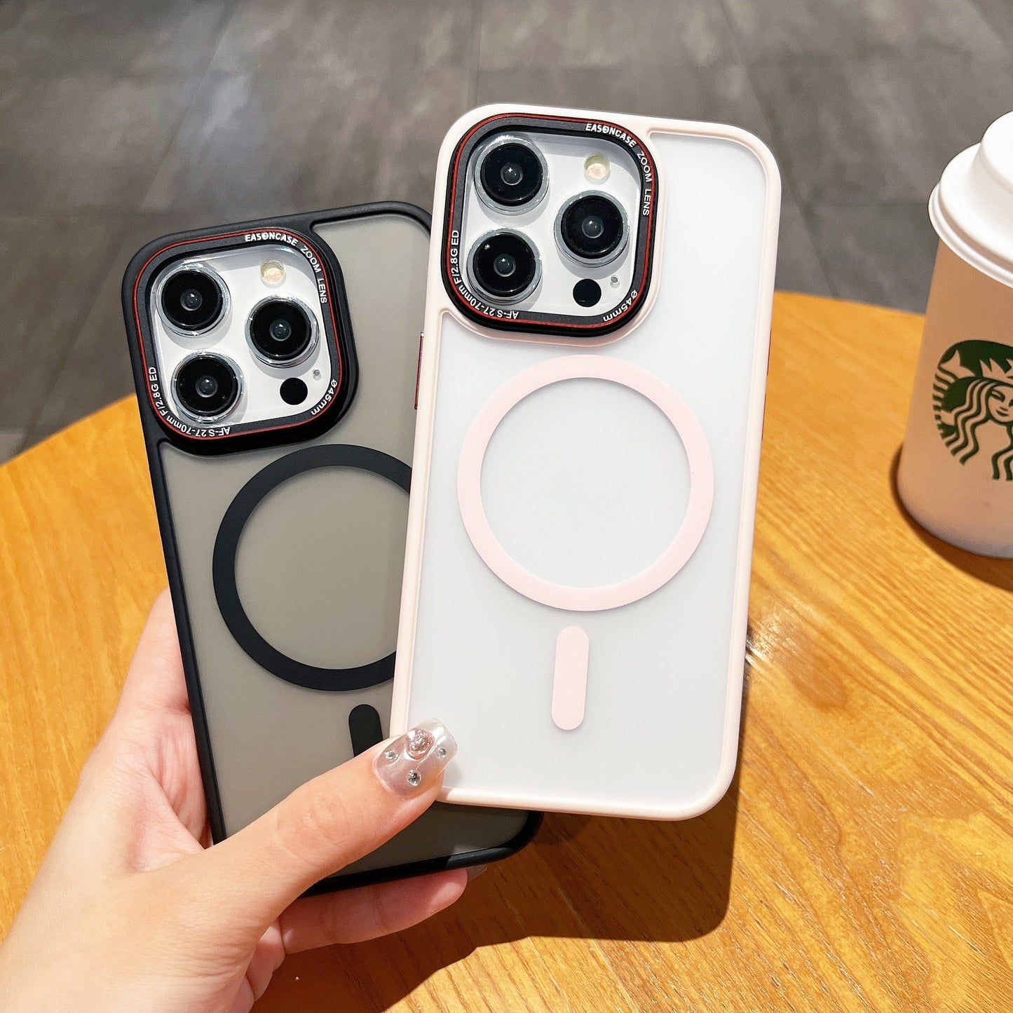 Metal Lens Magnetic Frosted Magsafe Case for iPhone - Luxemir Store