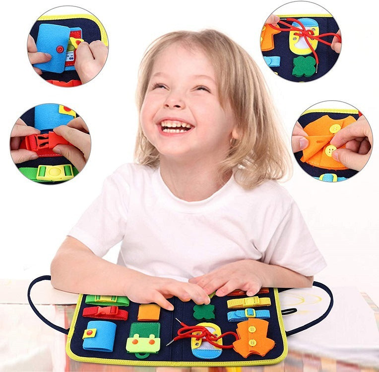 Montessori Felt Busy Board for Toddlers Early Learning Toy - Luxemir Store
