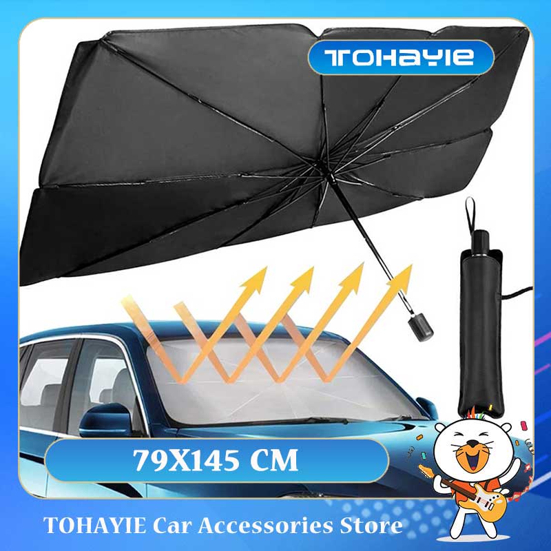 Foldable Car Sun Shade Umbrella - Portable UV Protection for Your Vehicle - Luxemir Store