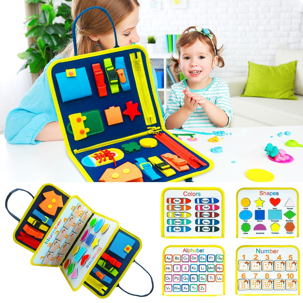 Montessori Felt Busy Board for Toddlers Early Learning Toy - Luxemir Store