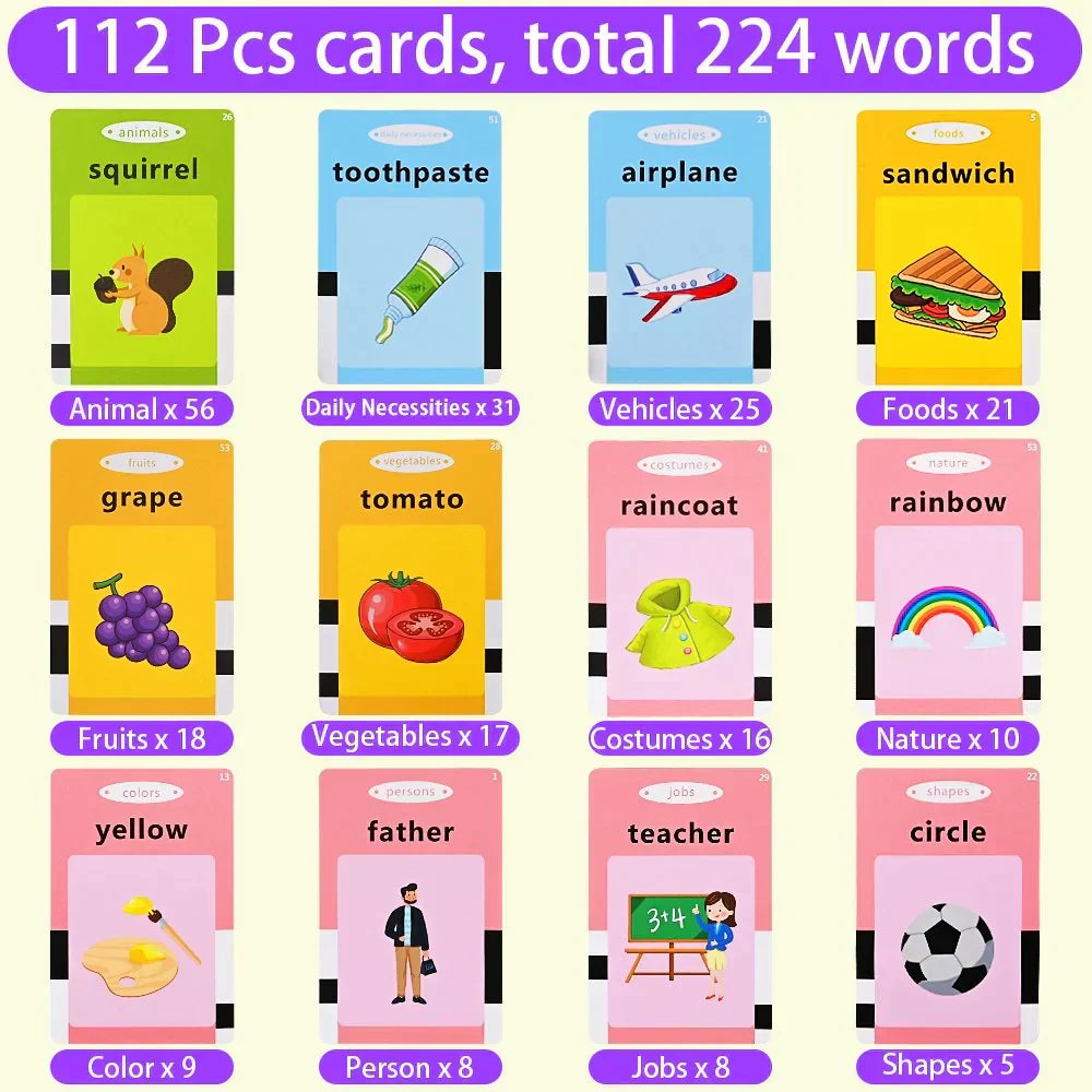 Talking Flash Cards Educational Toy for Kids - Luxemir Store