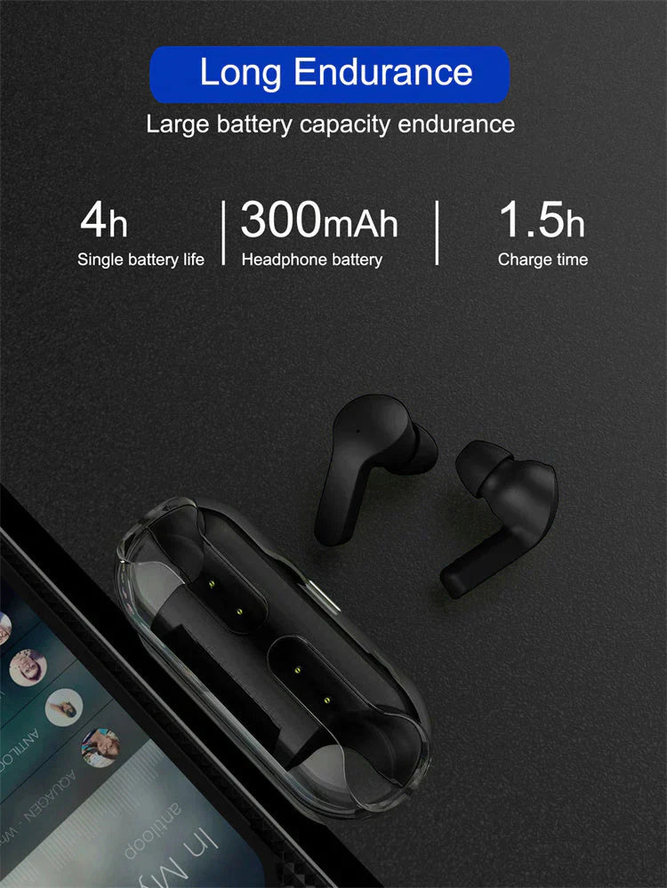 Crystal Wireless Earphones Transparent Air 33 for Superior Sound Quality - Luxemir Store