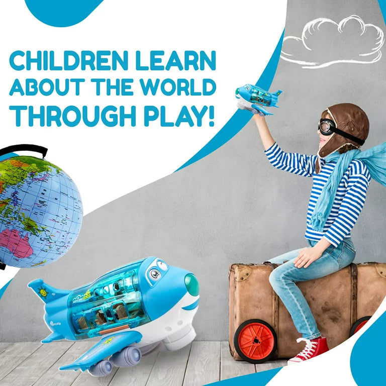 Lightning Musical 360 Rotating Airplane for Fun and Excitement - Luxemir Store