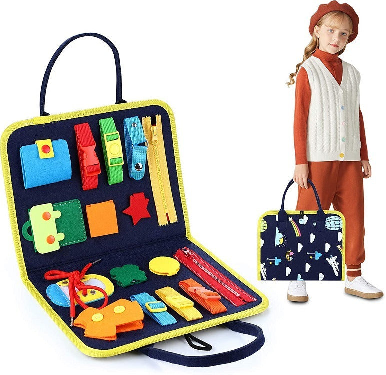 Montessori Felt Busy Board for Toddlers Early Learning Toy - Luxemir Store