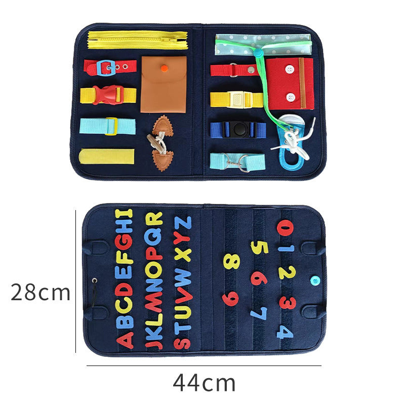 Montessori Felt Busy Board for Toddlers Early Learning Toy - Luxemir Store