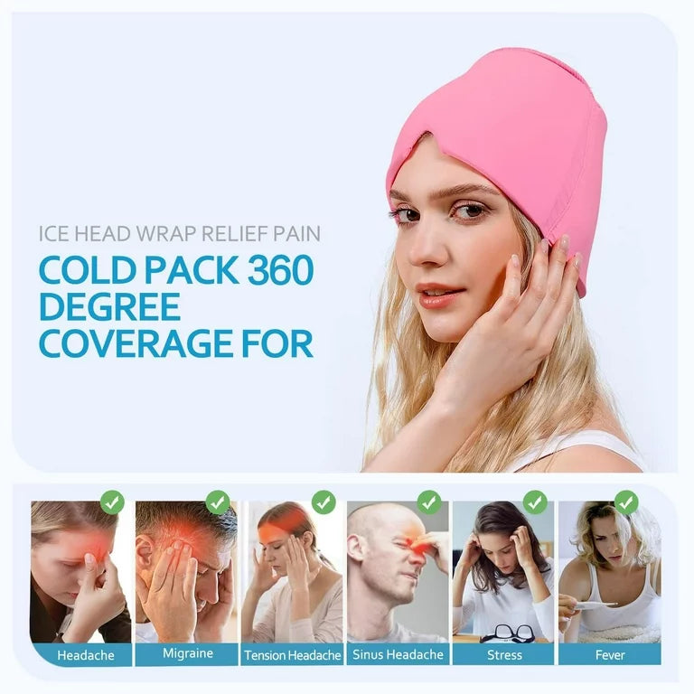 Migraine Ice Head Cap for Effective Headache Relief - Luxemir Store