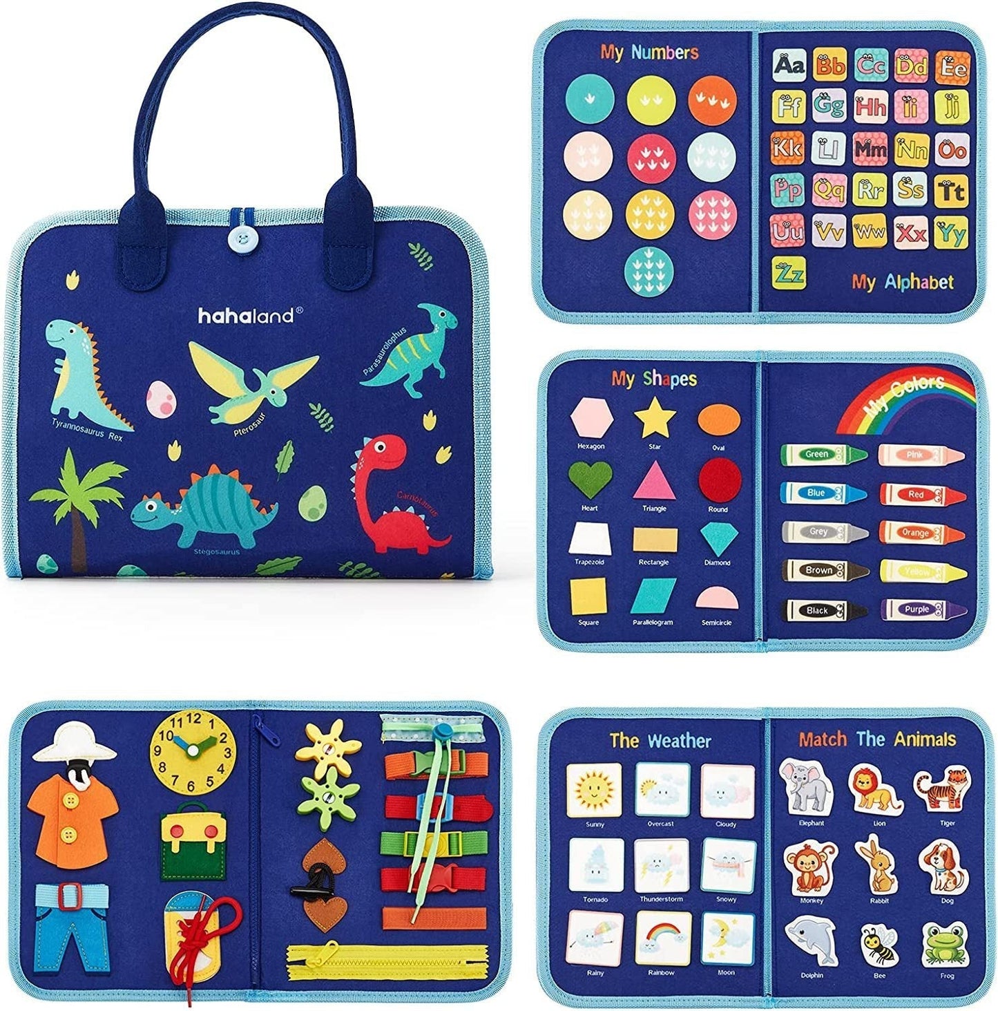 Montessori Felt Busy Board for Toddlers Early Learning Toy - Luxemir Store