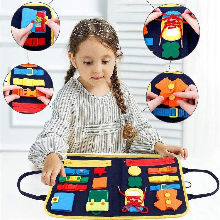 Montessori Felt Busy Board for Toddlers Early Learning Toy - Luxemir Store