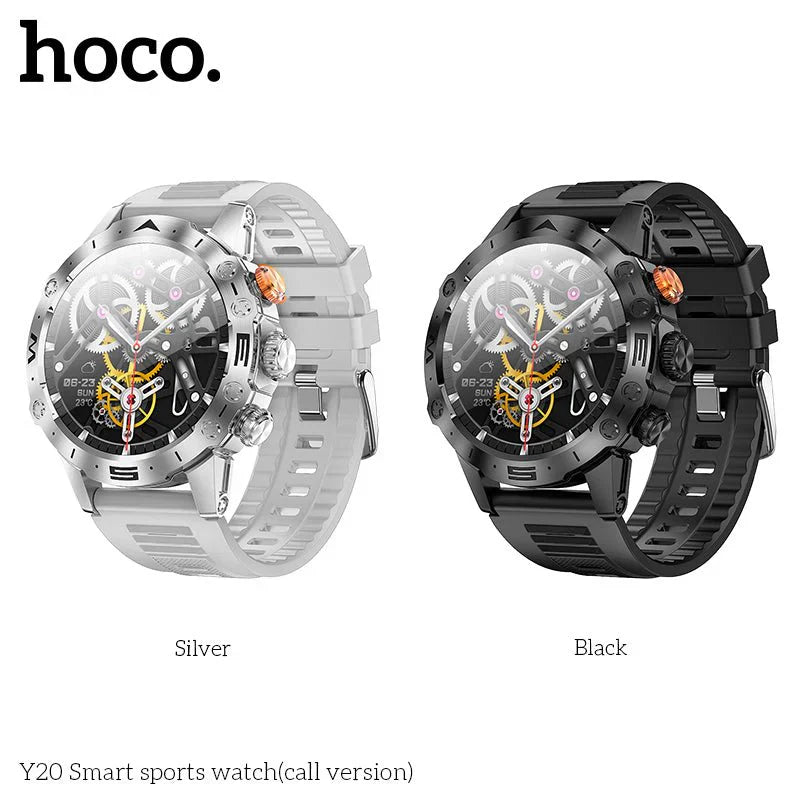 Hoco Smart Sports Watch Y20 - Fitness Tracker with Heart Rate Monitor and GPS - Luxemir Store
