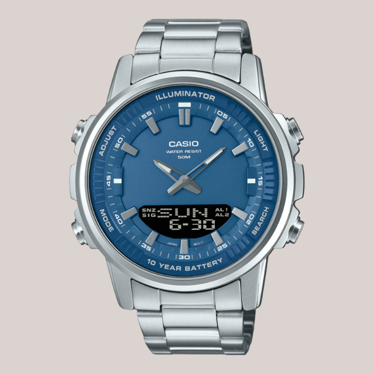 Casio Digital Stainless Steel Watch for Men and Women - Luxemir Store