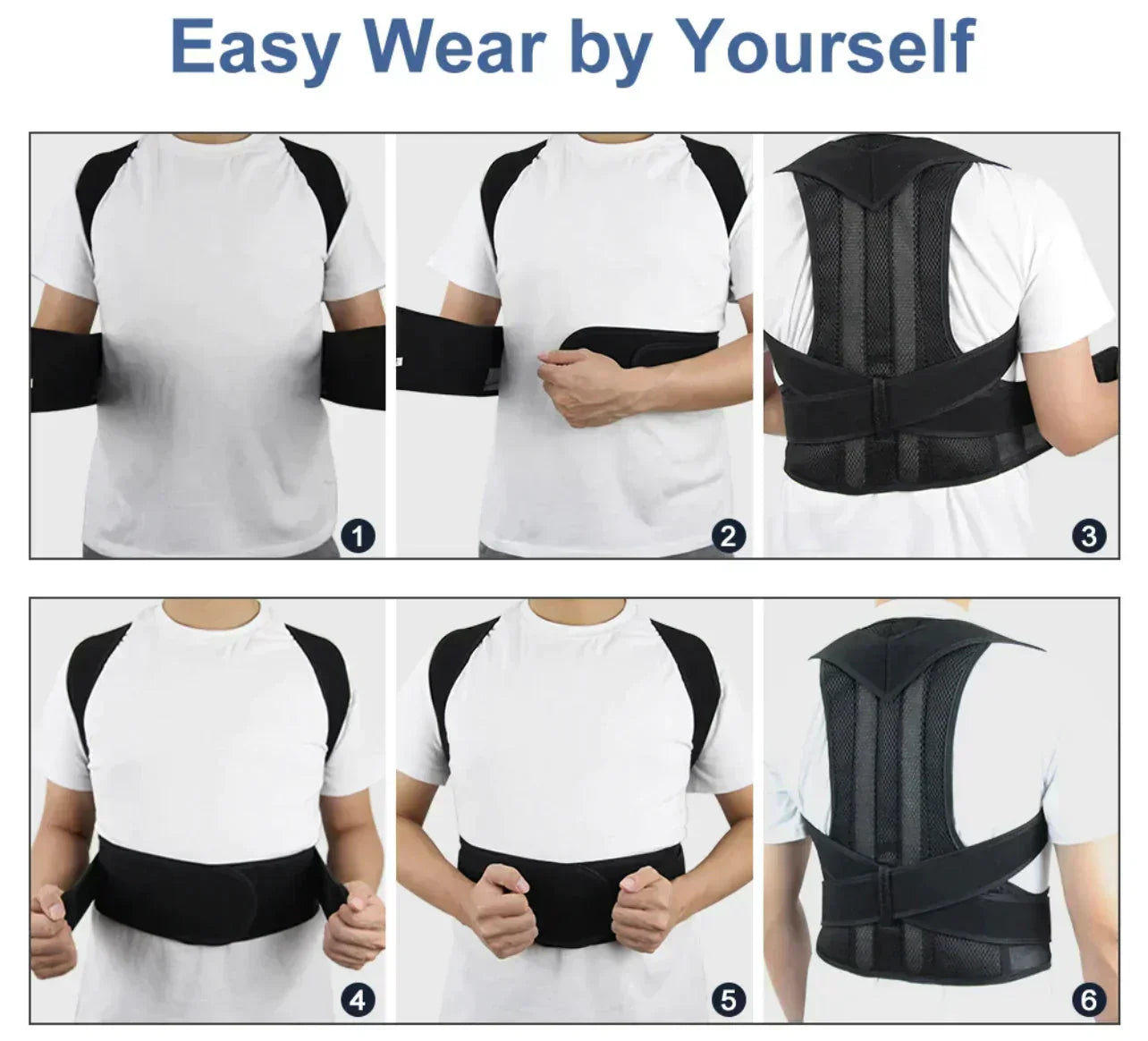 Posture Corrector Back Brace Belt for Optimal Spine Alignment - Luxemir Store