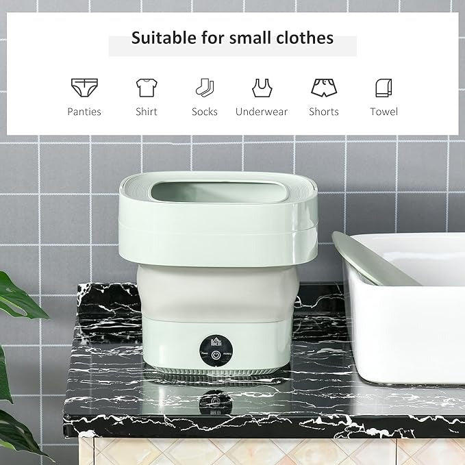 Foldable Mini Washing Machine for Easy Washing in Compact Spaces - Luxemir Store