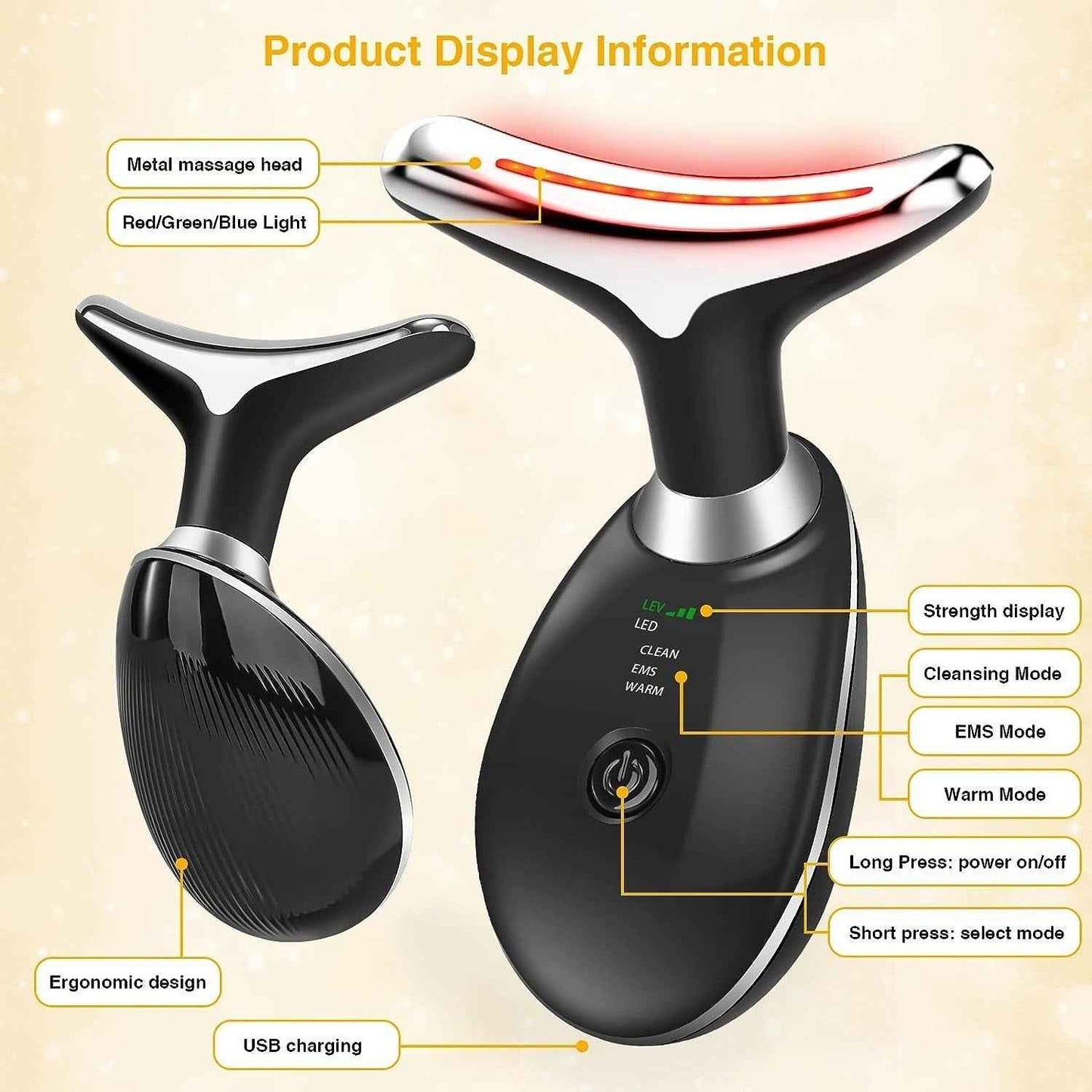 3 Colors Light Facial Lifting Tool Meifuly Face Device - Luxemir Store
