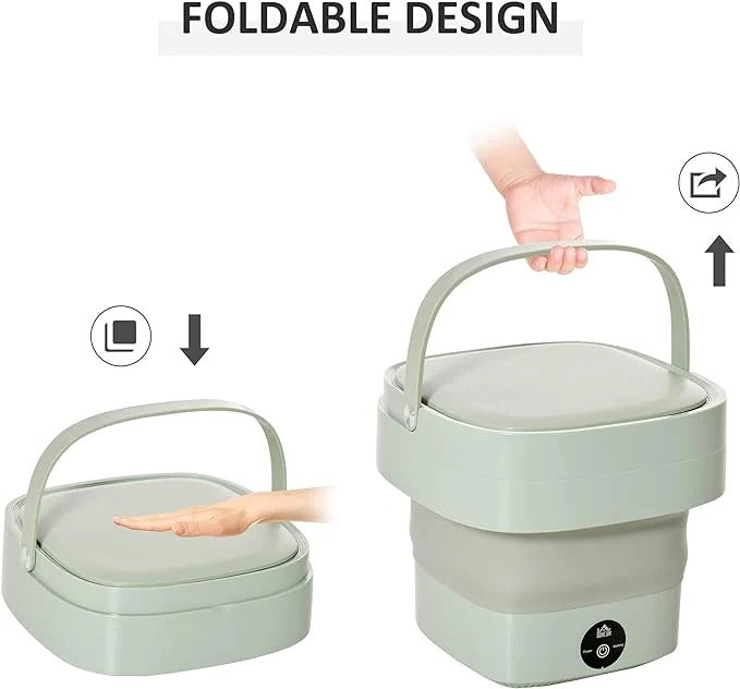 Foldable Mini Washing Machine for Easy Washing in Compact Spaces - Luxemir Store