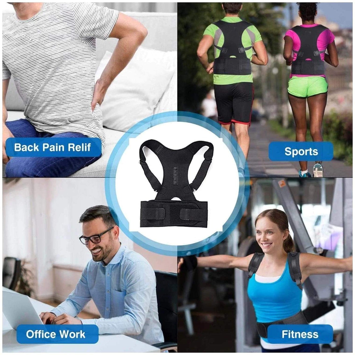 Posture Corrector Back Brace Belt for Optimal Spine Alignment - Luxemir Store