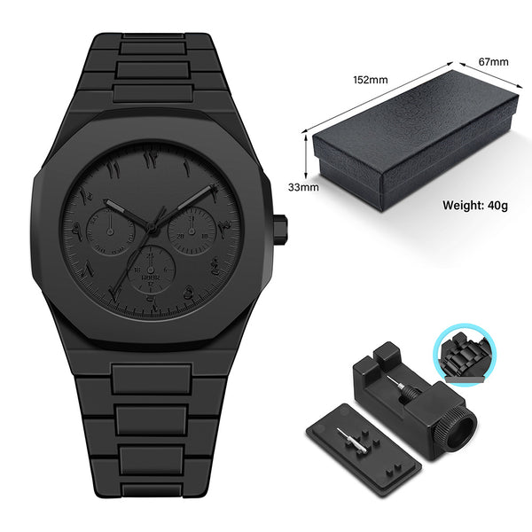 Arabic Aura Watch Black - Luxemir Store
