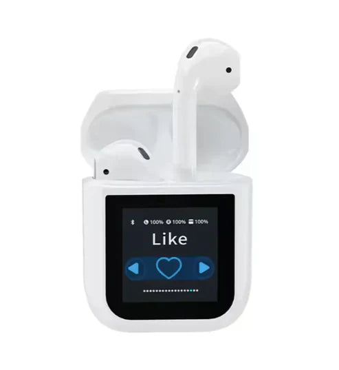 Smart LED Display Earbuds for Enhanced Audio Experience - Luxemir Store