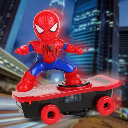 Electrifying Spider Hero Stunt Skateboard Toy for Thrilling Action Adventures - Luxemir Store