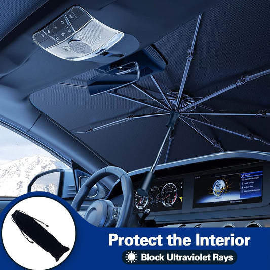 Foldable Car Sun Shade Umbrella - Portable UV Protection for Your Vehicle - Luxemir Store