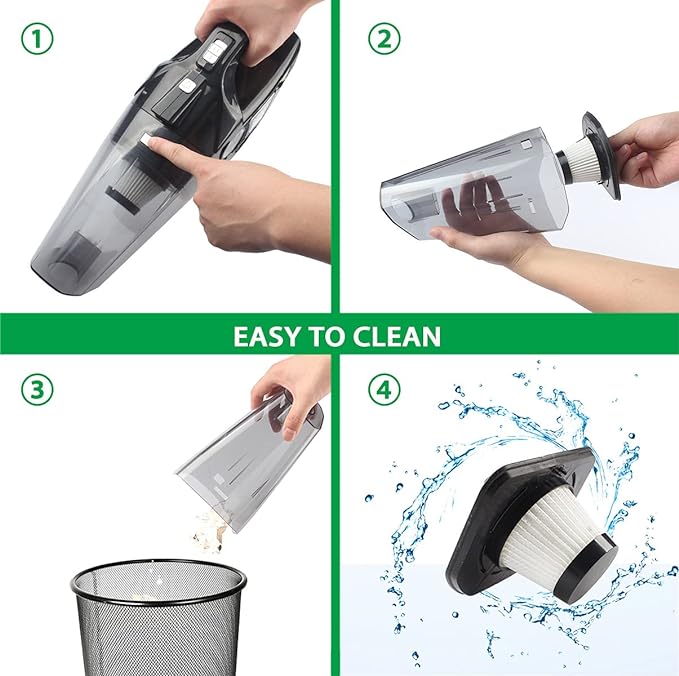 4-in-1 Car Tire Inflator Vacuum Cleaner - Luxemir Store