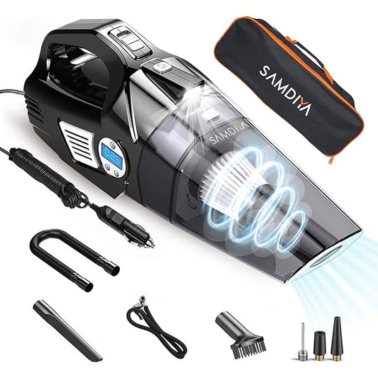 4-in-1 Car Tire Inflator Vacuum Cleaner - Luxemir Store