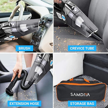 4-in-1 Car Tire Inflator Vacuum Cleaner - Luxemir Store