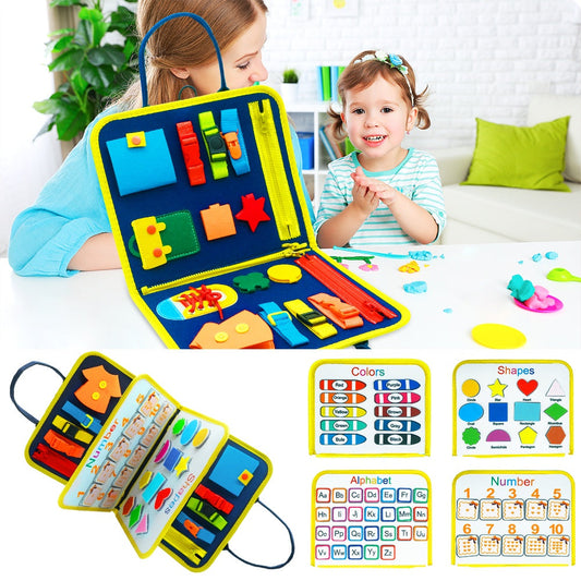 Montessori Felt Busy Board for Toddlers Early Learning Toy - Luxemir Store