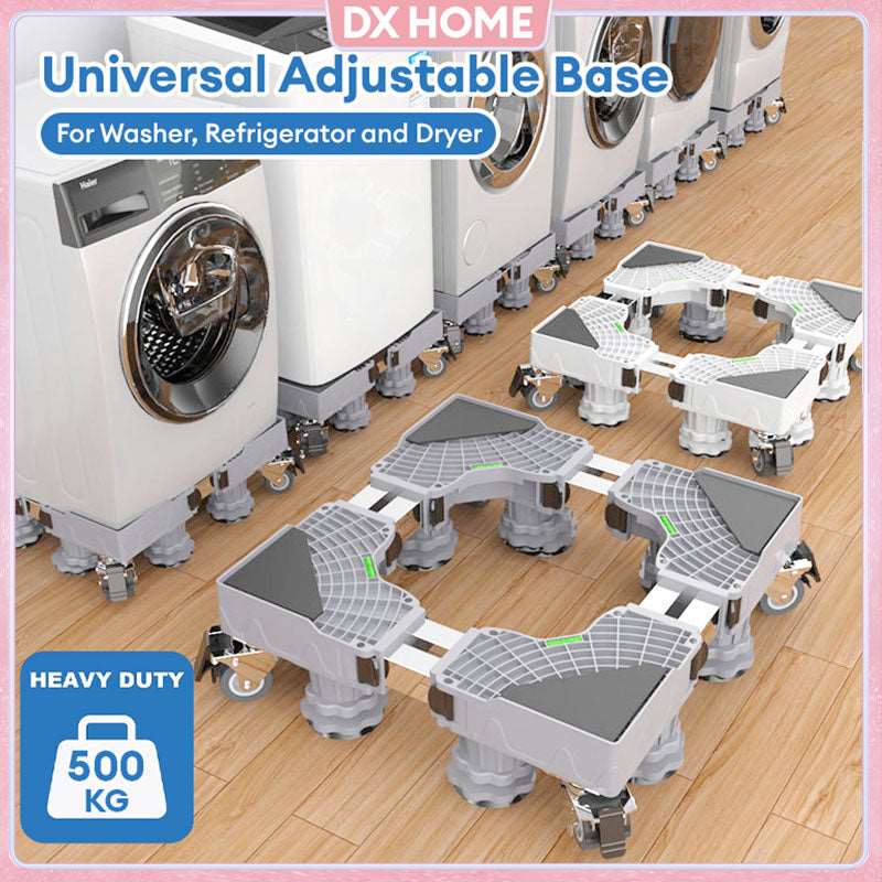 Adjustable Washing Machine Stand Sturdy Mobile Base with Wheels - Luxemir Store