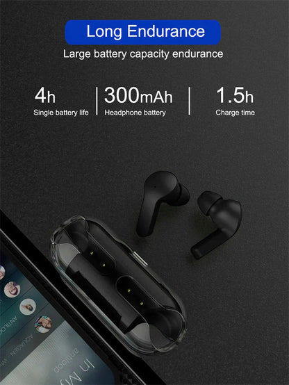 Crystal Wireless Earphones Transparent Air 33 for Superior Sound Quality - Luxemir Store