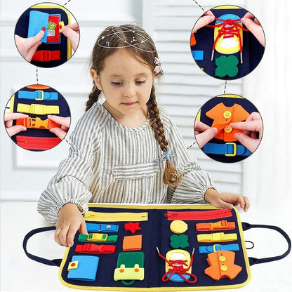 Montessori Felt Busy Board for Toddlers Early Learning Toy - Luxemir Store