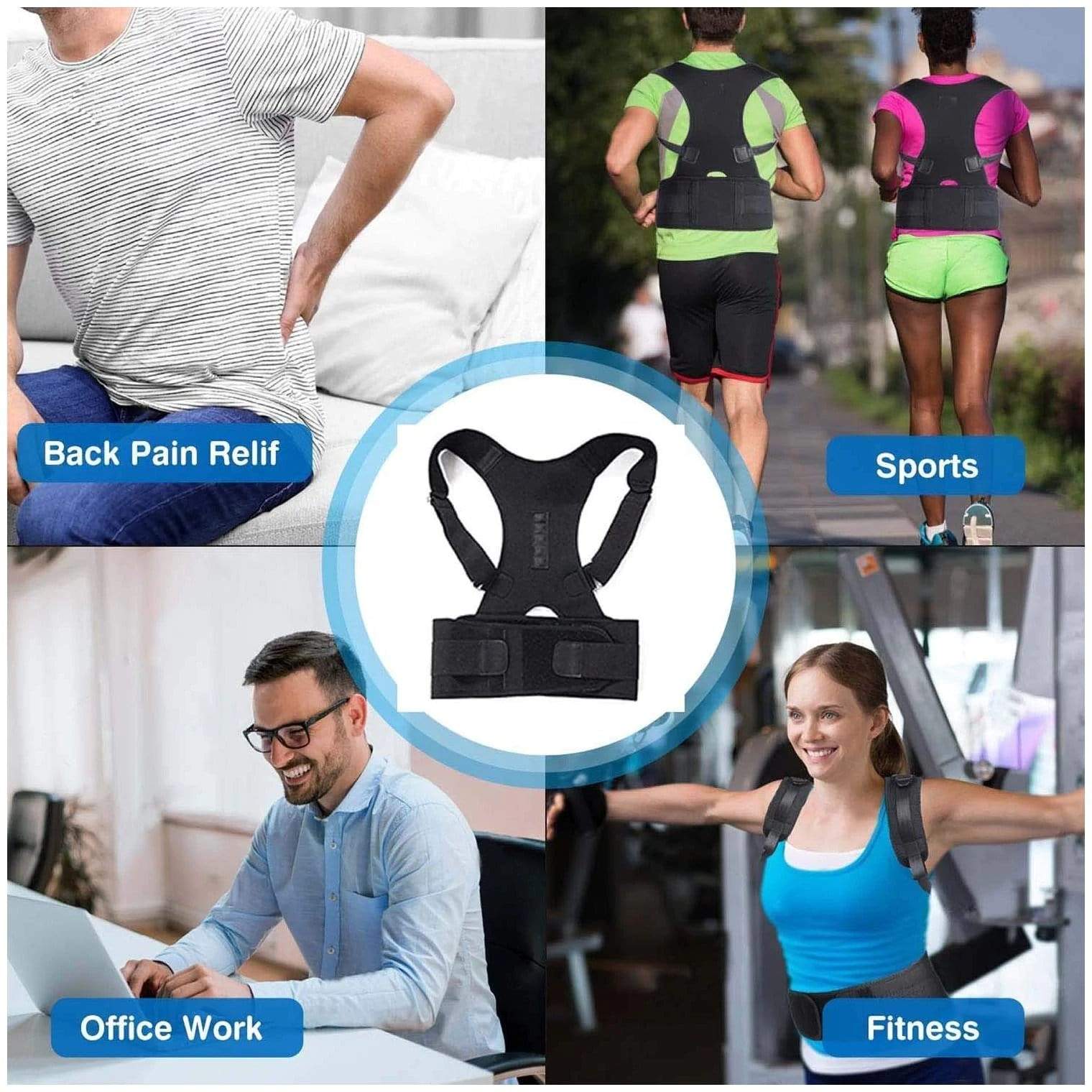 Posture Corrector Back Brace Belt for Optimal Spine Alignment - Luxemir Store
