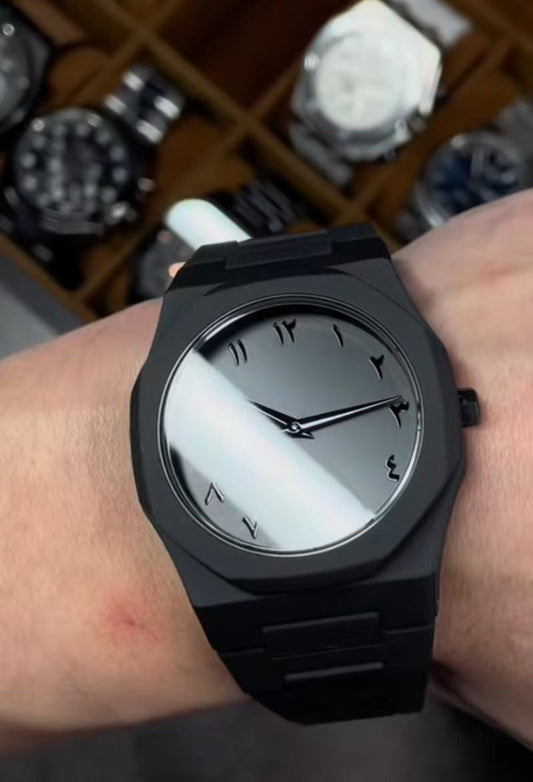 Arabic Aura Watch Black - Luxemir Store
