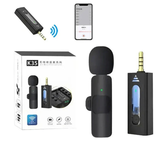 Smart Wireless Lavalier Microphone for crystal-clear audio recording - Luxemir Store